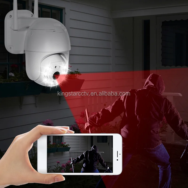 Hd Wireless 1080p Ptz Camera Long Range Outdoor Two Way Audio Dome