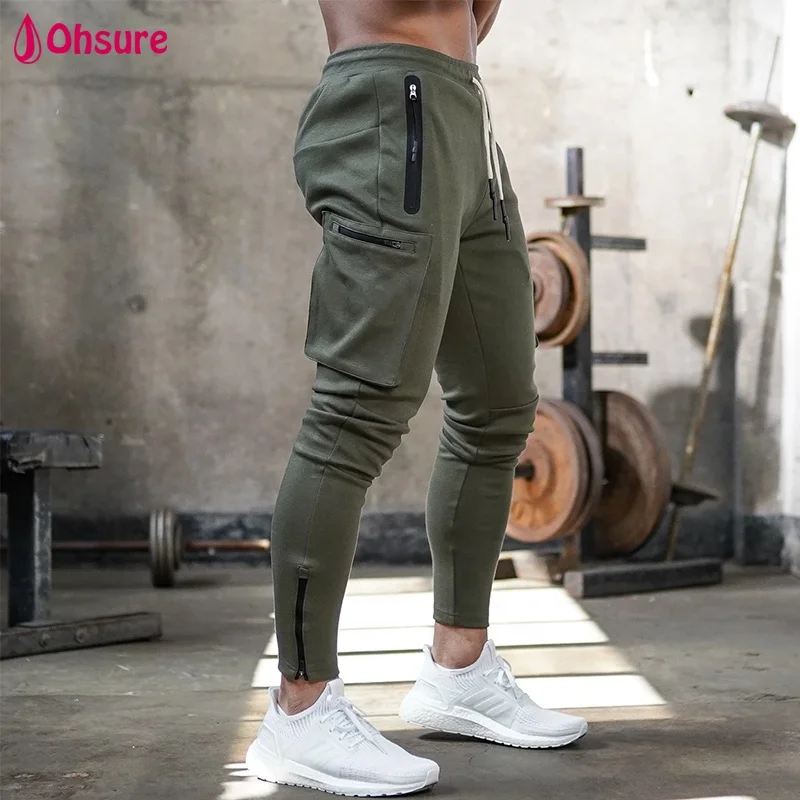 olive green jogger pants mens