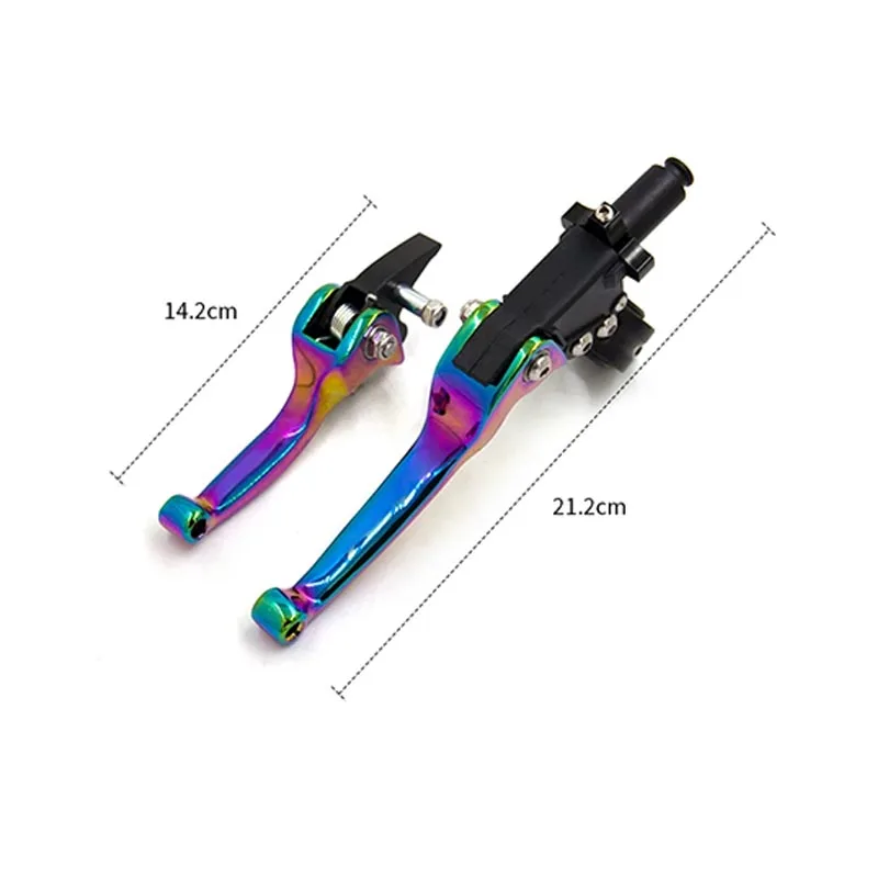 Universal CNC Moto Plating Colorful Short Long Motorcycle Brake Clutch Levers Handle Throttle Hand Grip for Motorcycle