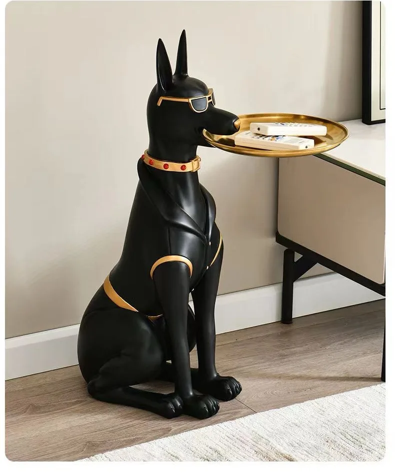 product modern colorful resin crafts dog sculpture finish art decor for home office  gifts368-5