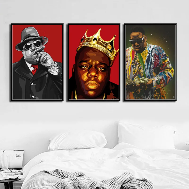 The Notorious Big Biggie Smalls Us Rapper Print Wall Home Decor - POSTER  20x30