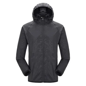 2026 Fashion Light Weight Sun-proof Clothing Hooded Mens Sun protection Jacket Outdoor Waterproof Jacket