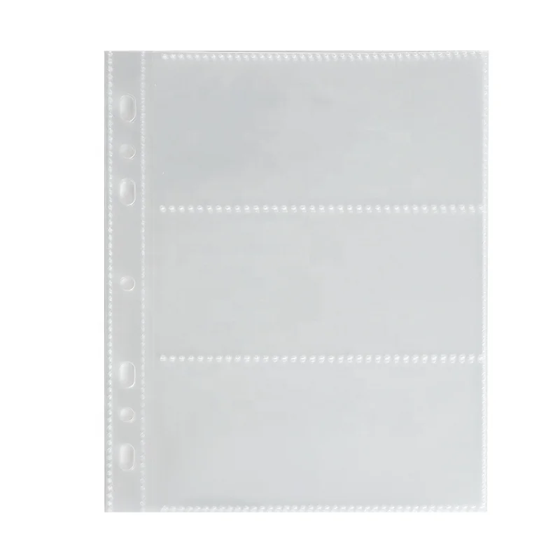 A5 Pockets Inserts 6 2 3 Ring Refill Photo Pocket Pouch Diary Inserts Planner Refill Storage for Bookmark and Banknotes