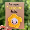 biglietto d'auguri giallo per la festa del papà