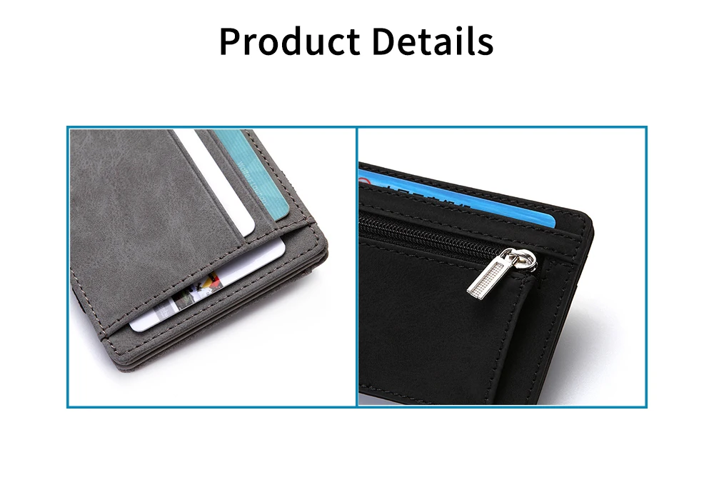 ISO BSCI Lvmh Factory Eco-Friendly Leather Card Holder Wallet for