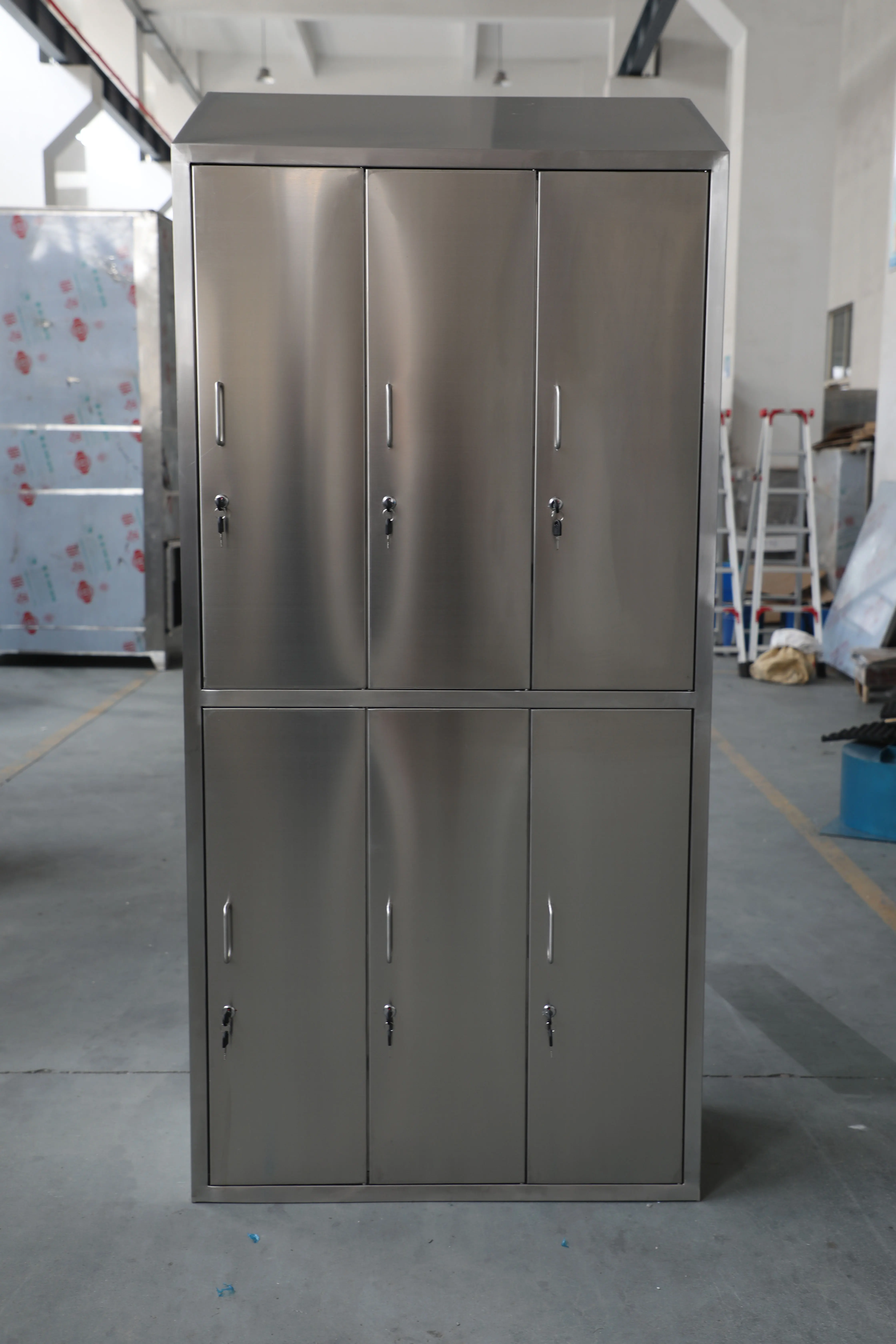 Thin edge design multi door clean room laboratory stainless steel storage cabinet wardrobe