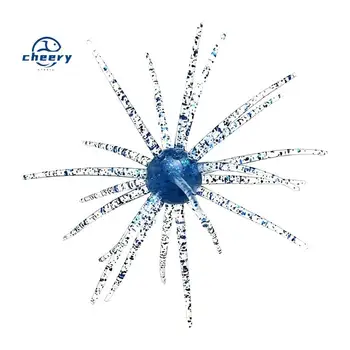 Cheery Sea Urchin Printed TPE Artificial Soft Bait Topwater Midwater Float Fishing Target Perch Jigging Freshwater/Sea Use – Soft Lure – view 2