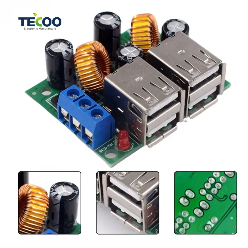Professional SMT PCBA Service 94V0 8 Port USB 3.0 Charger Circuit Board Custom PCB Assembly Manufacturer