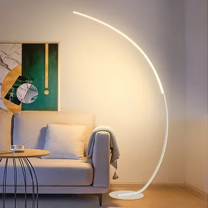 JACKSUN Modern LED Aluminum Ins Floor Lamp for Bedroom Living Room Study Hotels Black Floor Lamp Iron Floor Lamp