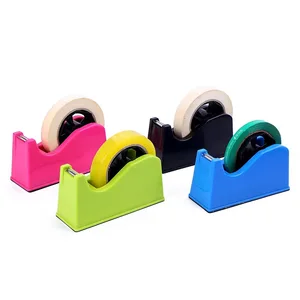 Custom Office Storage Box with Cutter Batch Sale School Supply Stationery Set Adhesive Tape Dispenser Holder