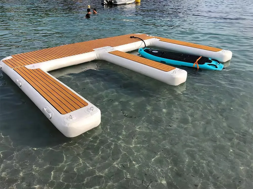 Custom Inflatable Pontoons Irregular Custom Inflatable Floating Pontoon Dock Inflatable Floating ...