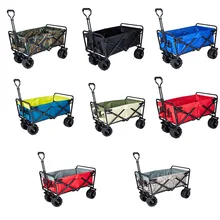 Foldable Outdoor TrolleyCamp Wagon stroller Camping Portable Cart Beach Folding Wagon