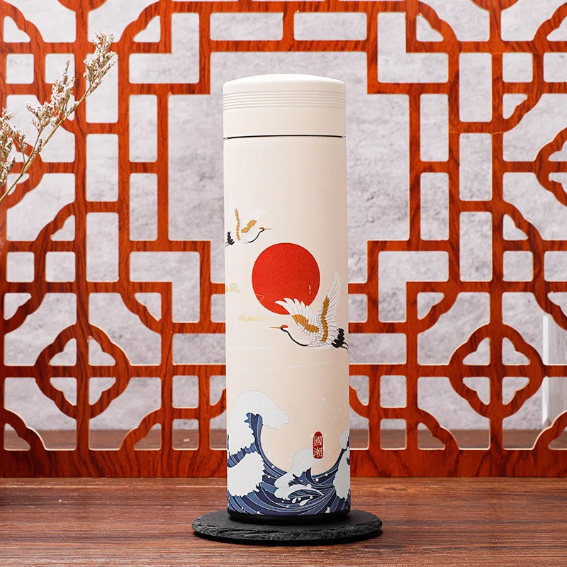 500ml creative chinese style retro thermos