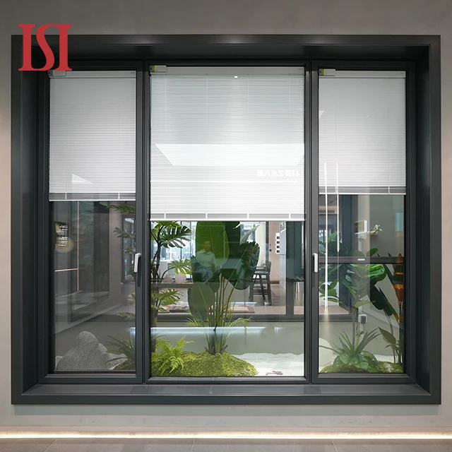 Top Brand European Thermal Insulation Windproof Easy Installation Tilt and Turn Window Window Aluminum Louver Outdoor Window