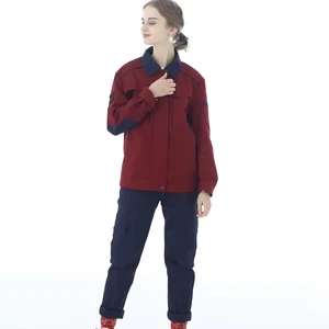 Classic Navy Color-Block Workwear Jacket Unisex Corporate Uniforms Workwear Uniforms