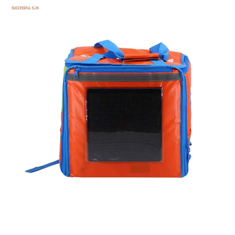product wholesale food delivery bags with motorcycle high quality cooler backpack for take away with led display-2
