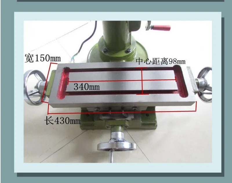 ZX7016 çok fonksiyonlu küçük tezgah matkabı ve freze makinesi 3