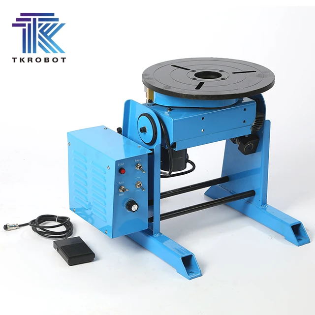 TKweld 10kg-200kg Capacity Rotary Positioner Turn Table Pipeline Core Components for Welding Bearing Construction Industries