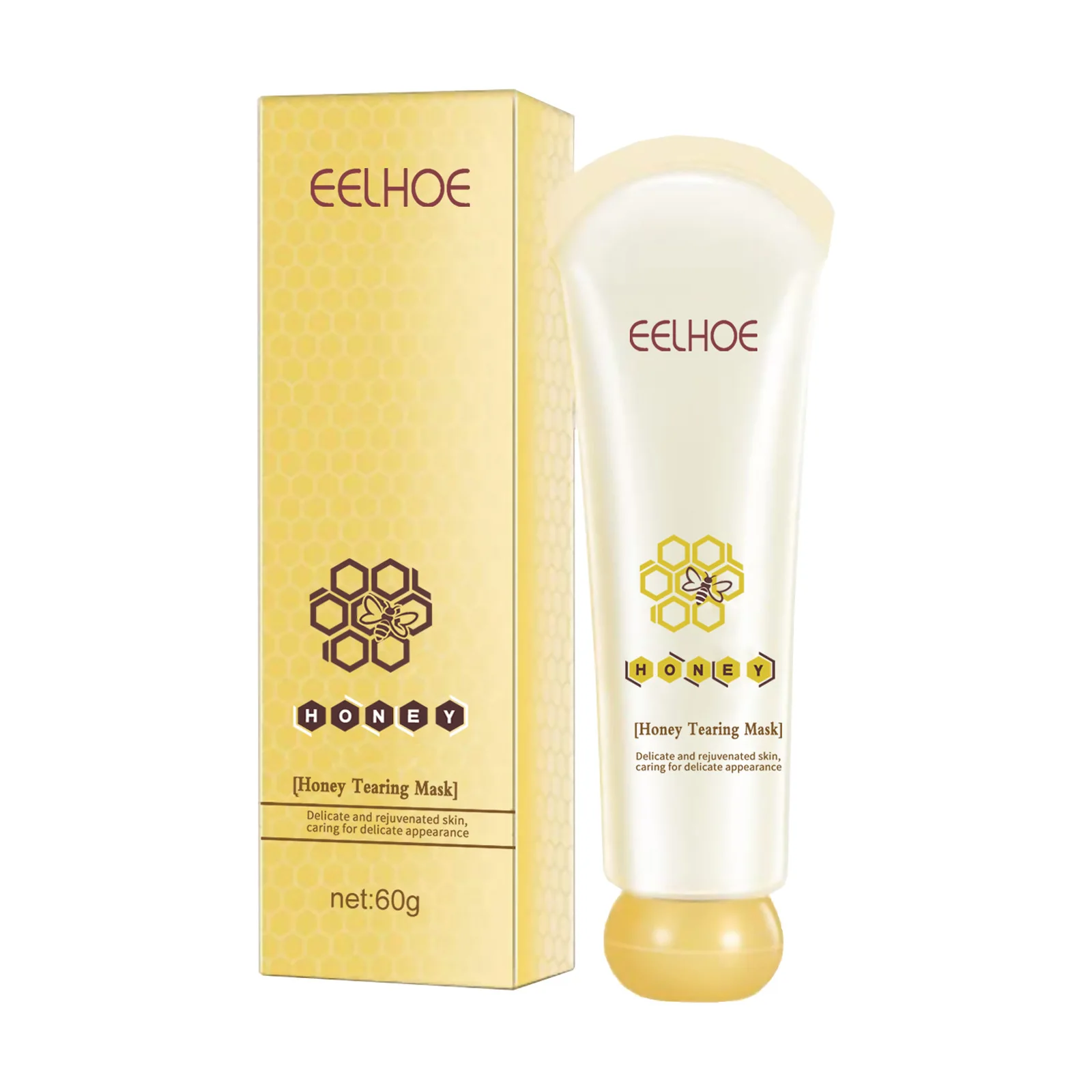 EELHOE Custom Logo Honey Tearing Skin Care Skin Mask Cream Facial Mask ...
