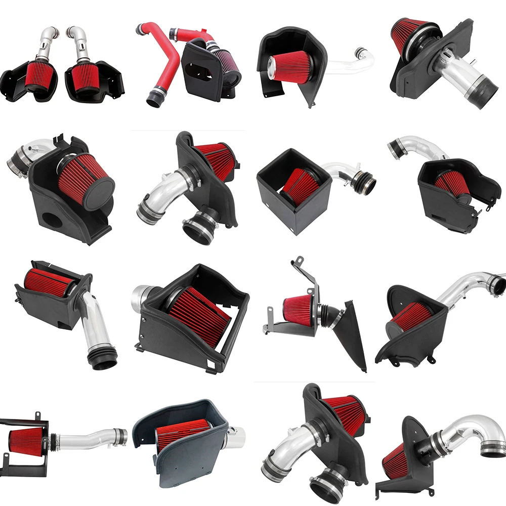 High Performance 2015-2016 Ford Mustang 3.7L V6 F/I Cold Air Intake System New Steel & Aluminium Air Filter Engine Application