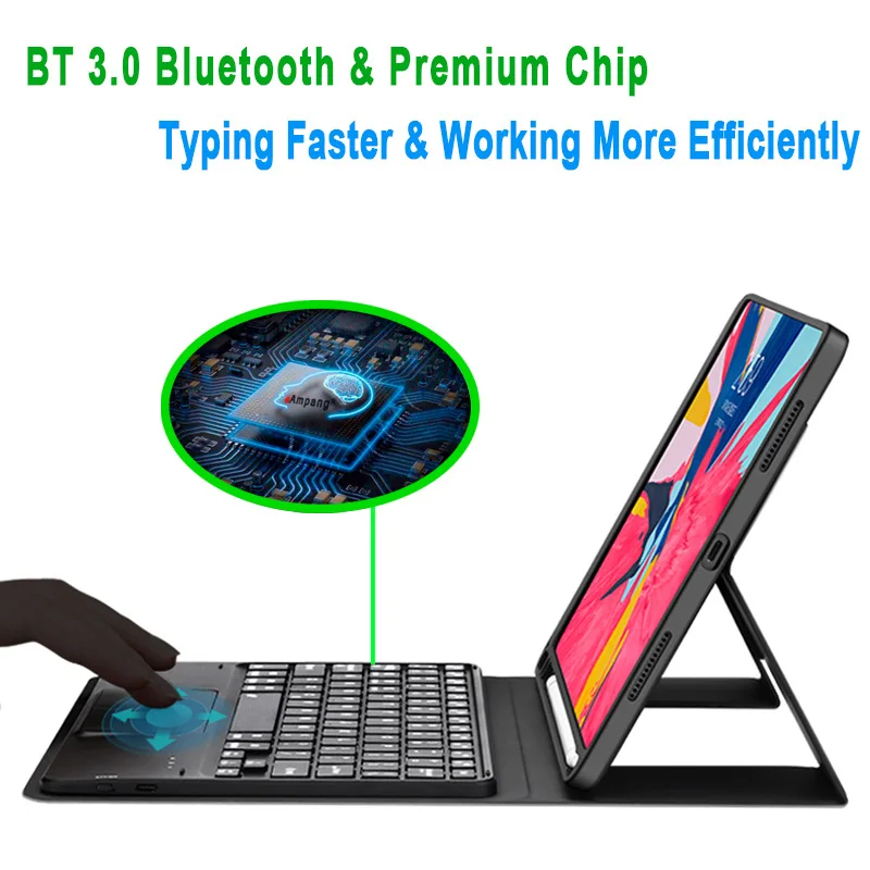 product smart wireless bluetooth keyboard protective cover tablet detachable magic keyboard leather case for ipad air 13 pro 11 2025-7