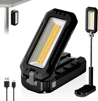 LED Work Light Rechargeable Camping Light with Magnet Base Hanging Hook Cordless Portable  for Car Repairing Mechanics Emergency