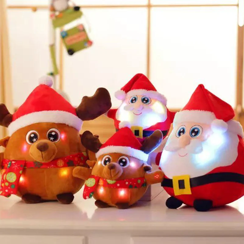 light up plush santa