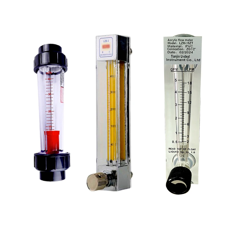 1/4" Bsp Npt Thread Connatct Glass Tube Rotameter | Variable Area Flow ...