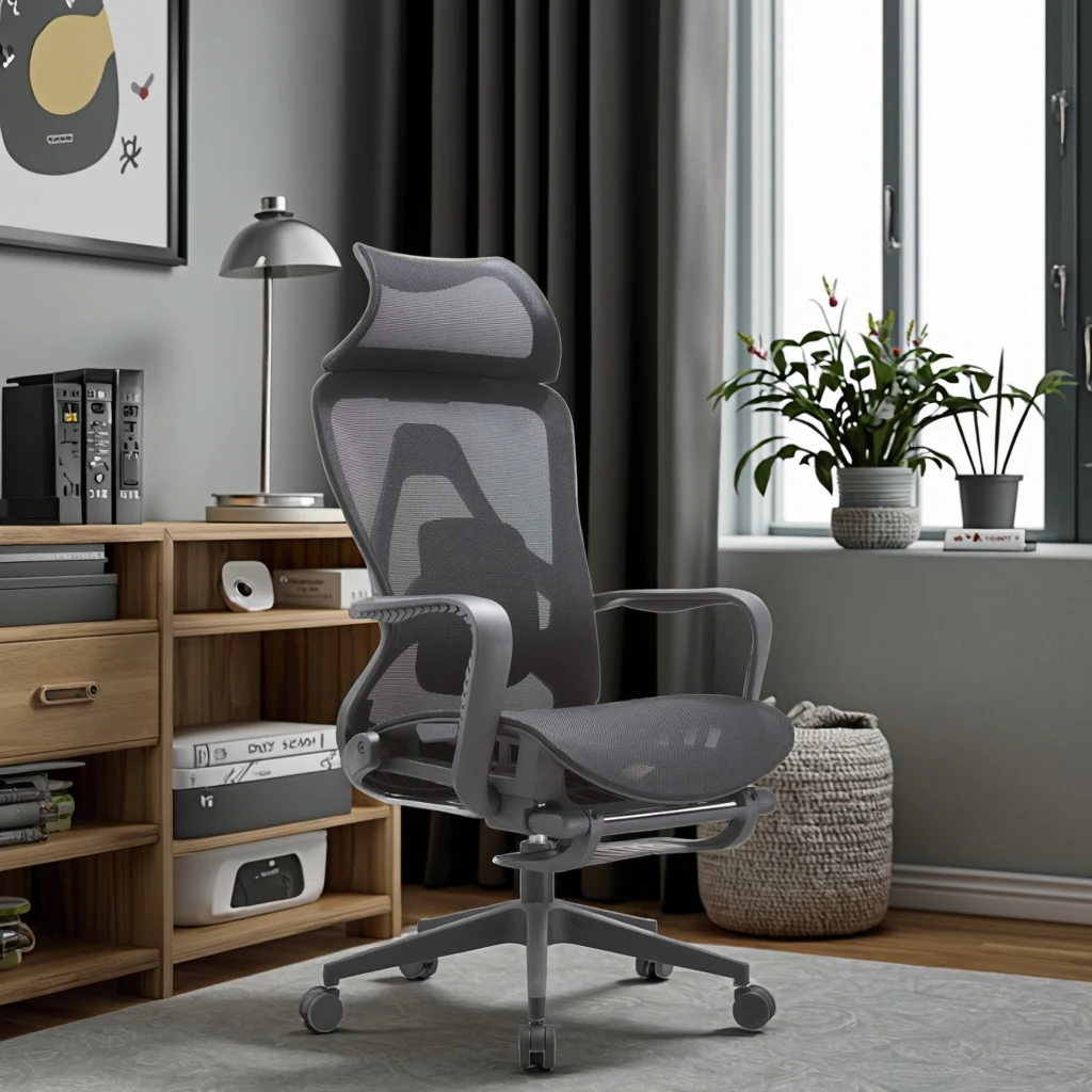 New Arrival WX-06 Premium Breathable Mesh Seat Rest Lounge Chair 6-Point Lumbar Support 300N Cable Reclining System Office Nap 2
