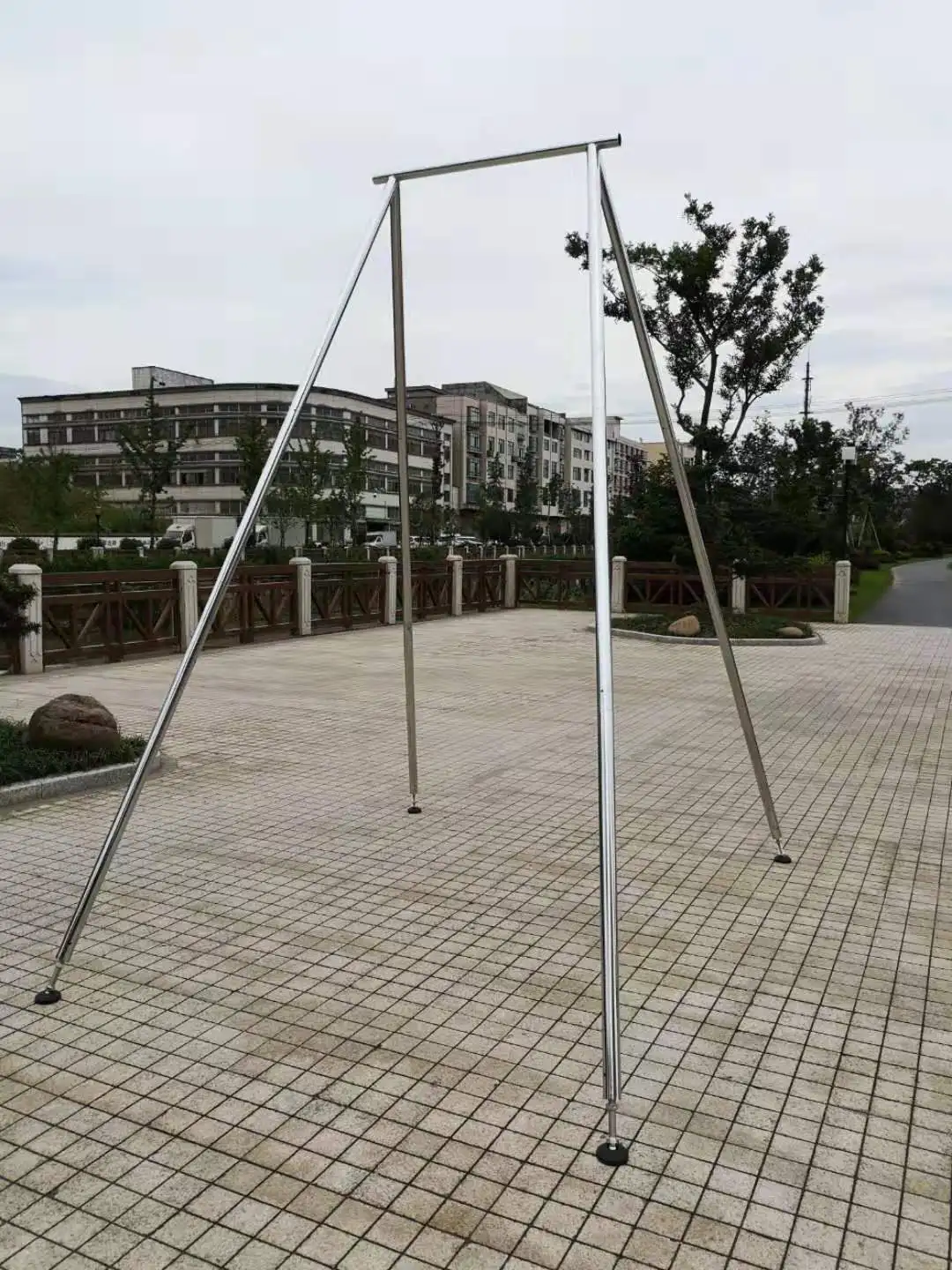 
 Портативная подставка для йоги из магниевого сплава, регулируемая высота 1-3,4 м  