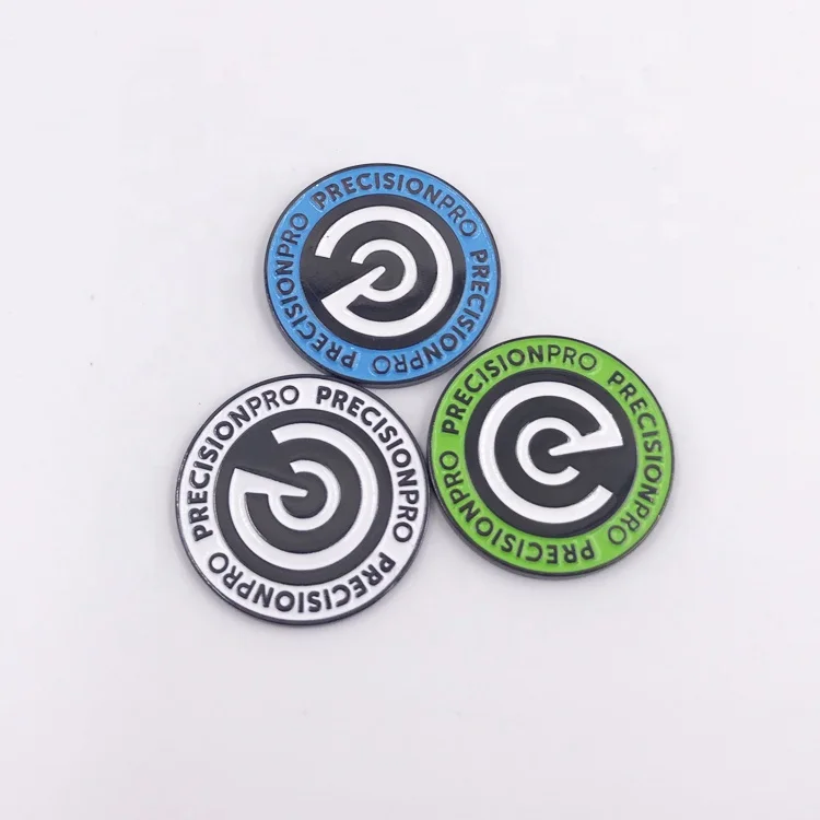 Custom Logo Zinc Alloy Golf Products High Quality 25MM Metal Magnetic OEM Golf Ball Marker factory
