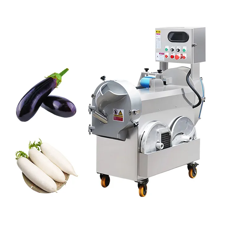 Automatic Industrial Vegetable Fruit Onion Garlic Ginger Sweet Potato Carrot Cube Dice Vegetable Cutting Machine