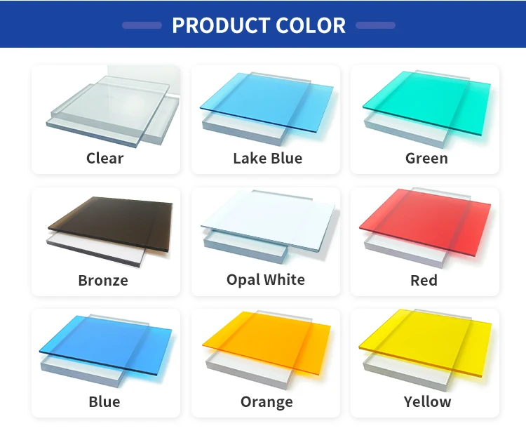 Clear Solid Polycarbonate Sun Sheet Clear Solid Polycarbonate Sun Sheet