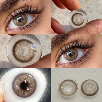 Unspoken Series Contact Lens Soft Natural Colored Contacts Lenses for Wholesale Yearly Use Eyes Cosmetic Color Contact Lens