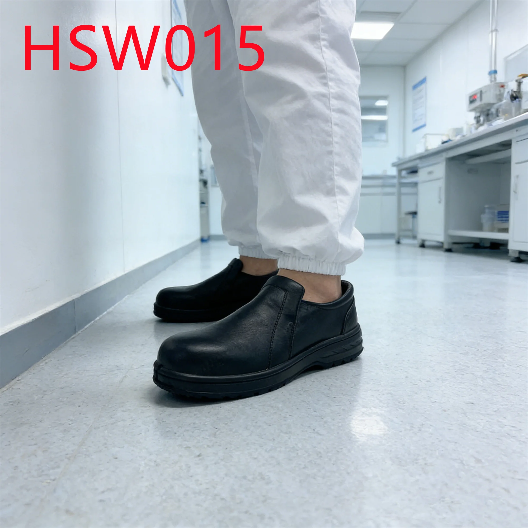 HY,Printing Factory ultra Anti-slip PU Injection Sole Safety Shoe Food Services Oil-proof White/black Chef Work Clogs HSW015