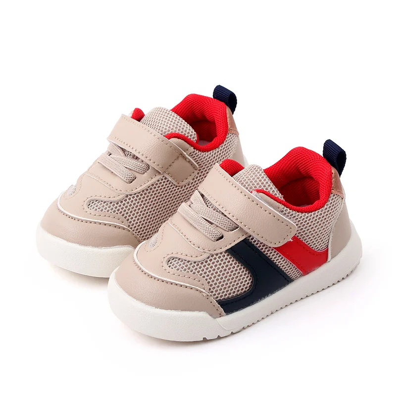 Spring and Autumn Boys Mesh Breathable Soft Sole Casual Non-slip Girls Matching Color Kids Sports Shoes factory