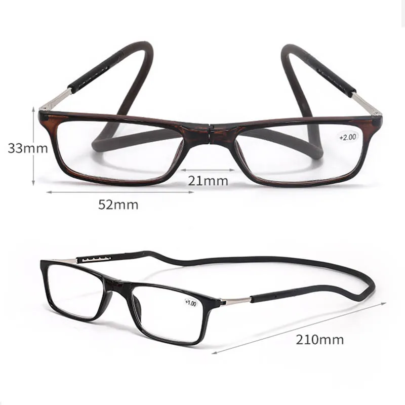 folding magnetic reading glasses