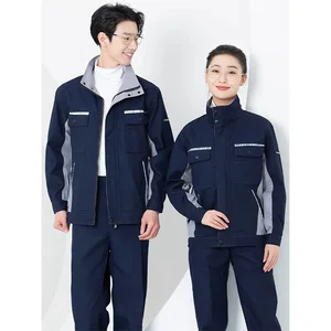 65% Polyester 35% Cotton Winter Custom Logo Workwear Uniform for Car Repair Labor Protection Unisex Adult Factory Clothing