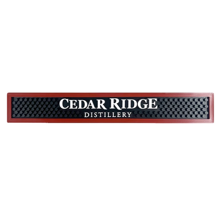 Factory Supply Anti-Slip OEM PVC Rubber Classic Bar Mats Personalized  Beverage Bar Counter Mat