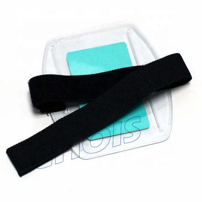 Braccietti Per Distintivi Foto ID, Verticali Con Cinghia Elastica Nera - Confezione Da 100 Pezzi