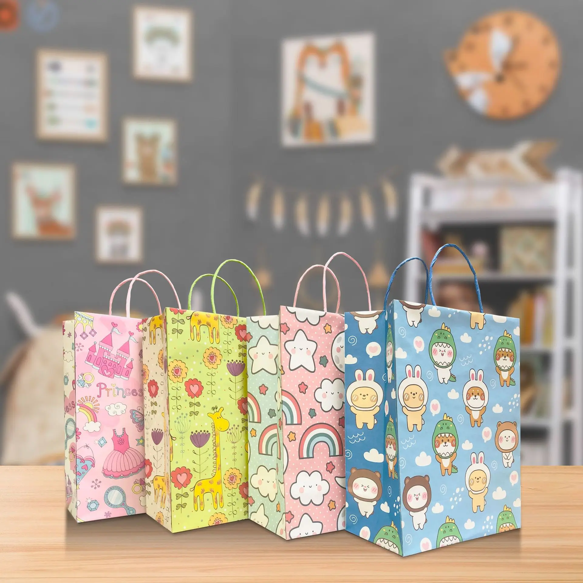 Kraft Paper Gift Bags With Handle Wholesale & Custom Bag