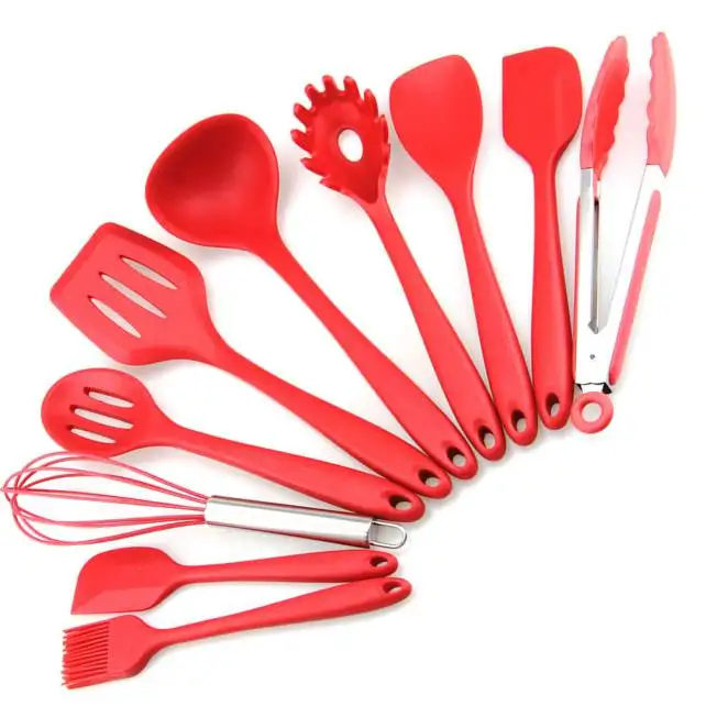 Usse Kitchen Utensil Set,Silicone Heatresistant Nonstick Kitchen