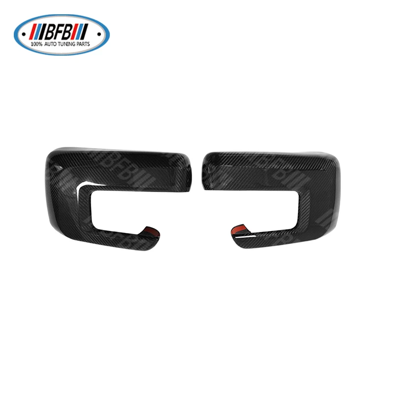 Carbon Fiber Mirror Visor Trim For Ford F150 2021-2025 - ABS Plastic Side Door Mirror Cover Accessories