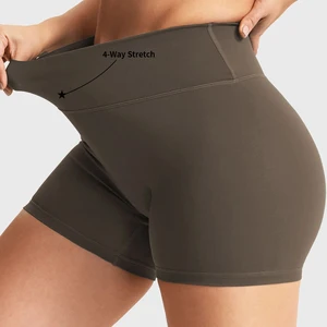 Custom  Workout Push Yoga Shorts High Quality Women's Gym Fitness Sets Yoga Shorts Nylon/Spandex Yoga Shorts