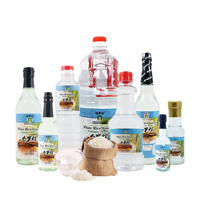 Wholesale Bulk Customized Naturally Halal Distilled White Rice Vinegar