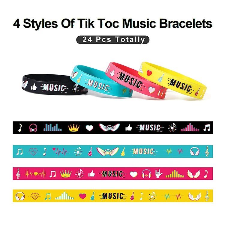 Customized Printing Brand Embossed John Cena Silicone Music Wristband Stephen Curry Rubber Bracelet