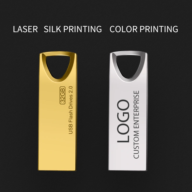 New Style mini Metal 32GB USB Flash Drives USB2.0 16GB 128GB 4GB 128MB 64GB pendrives U disk - ANKUX.COM
