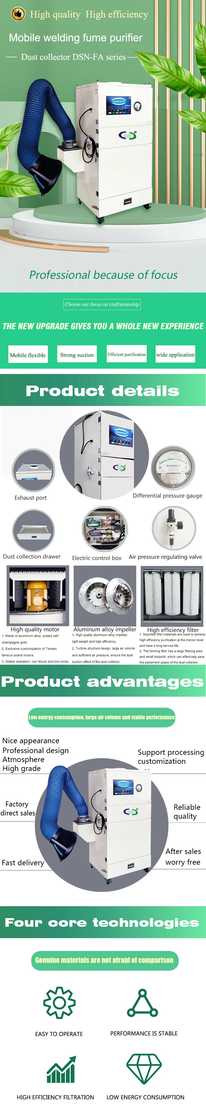 Dust Cleaner For Woodworking Machinery Vacuum Dust Collectors