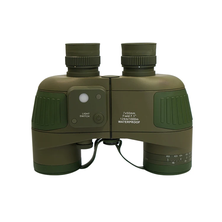 7x50 10x50 12x50 Waterproof Floating Binocular With Rangefinder Compass