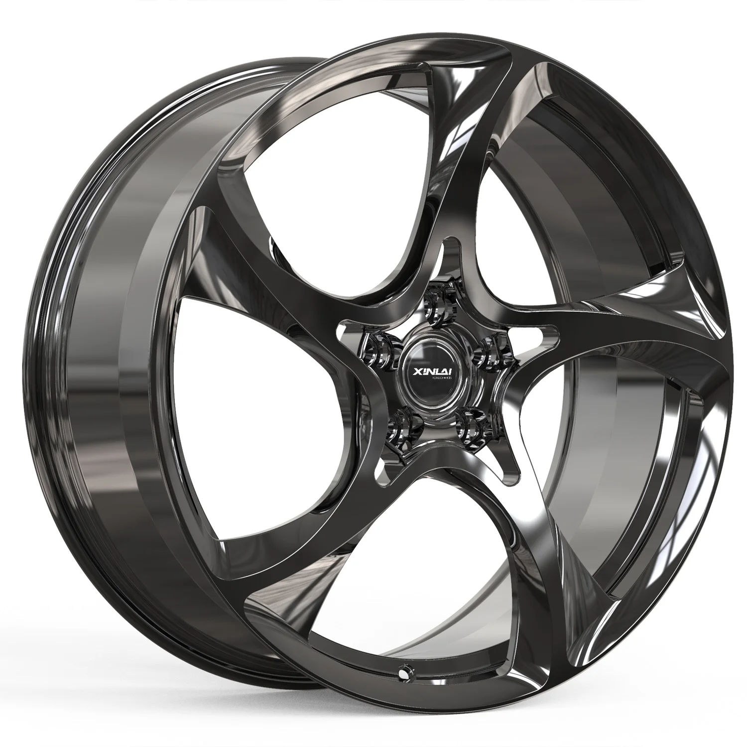 XL 1-Piece Monoblock Chrome Wheel Rim Deep Dish Concave Custom Forged Wheel 5x114.3 5x120 5x112 Car Alloy Wheels - Image 1